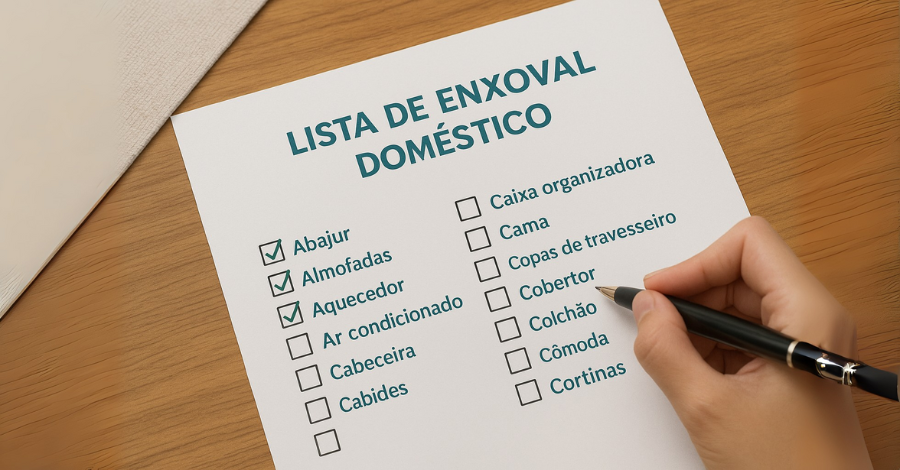 lista de enxoval de casa