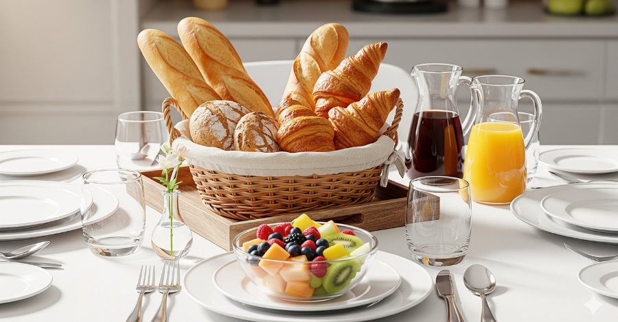 Mesa de café da manhã