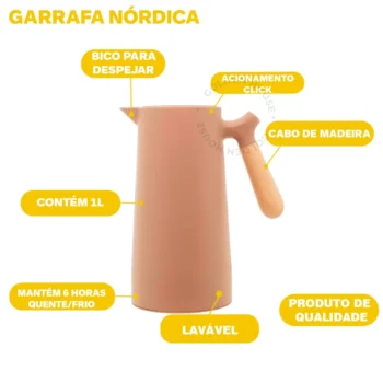Melhor garrafa térmica para café - garrafa nórdica