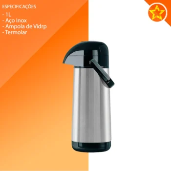 Melhor garrafa térmica para café - garrafa termolar lumina 1L