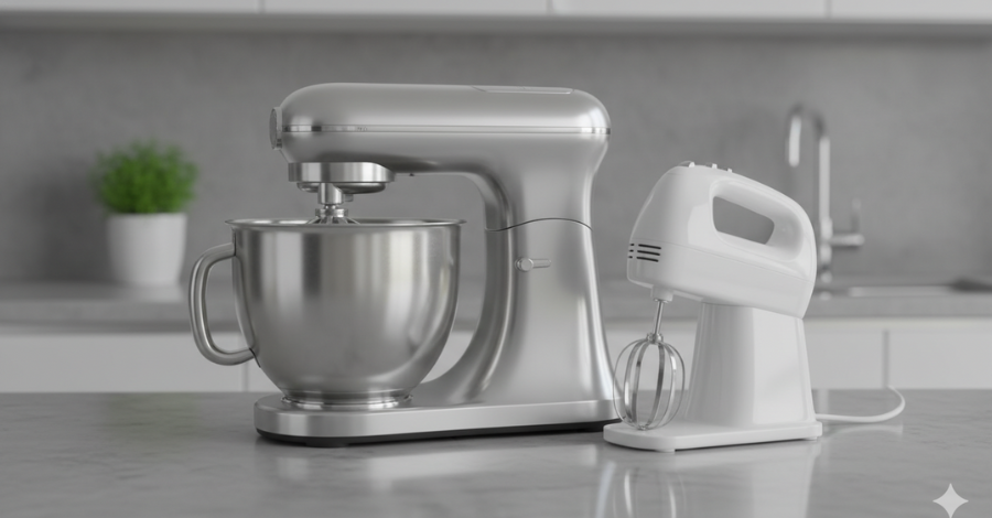 Batedeira planetária vs. batedeira comum