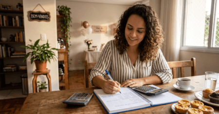 Calculadora de comida e bebida para chá de casa nova ou chá de panela